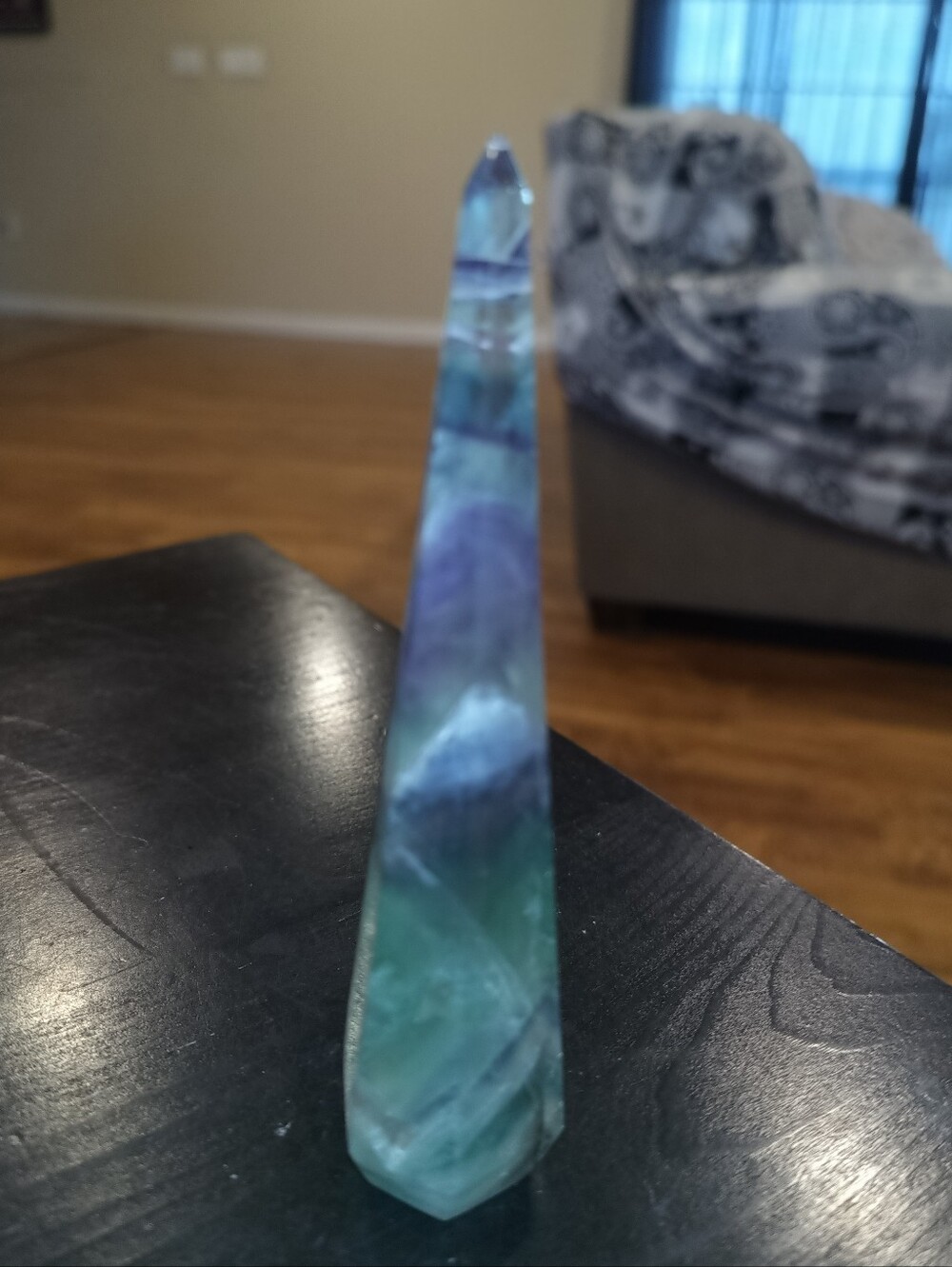 Fluorite Tower Crystal Decor - Ring Holder